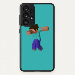 Steve Dab - Mining  - Minecraft Phone Case for Galaxy A53