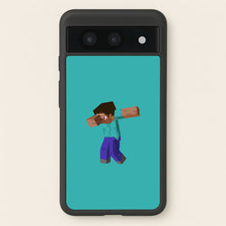 Steve Dab - Mining  - Minecraft Phone Case for Google Pixel 8a