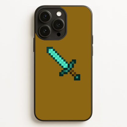 Diamond Sword - Mining  - Minecraft Phone Case for iPhone 12 Pro Max