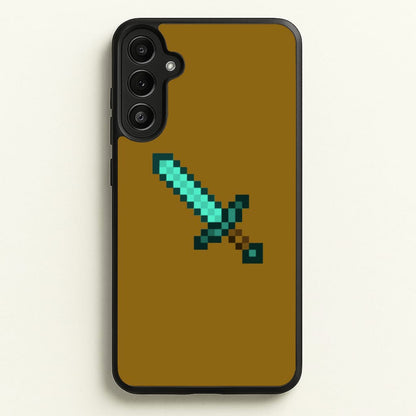 Diamond Sword - Mining  - Minecraft Phone Case for Galaxy A36