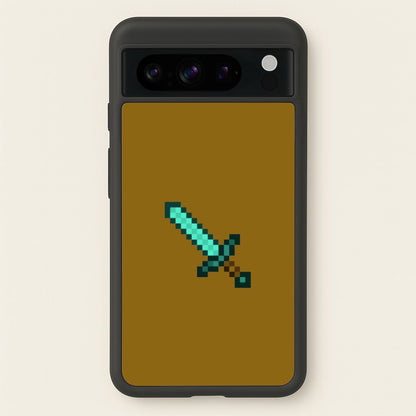 Diamond Sword - Mining  - Minecraft Phone Case for Google Pixel 8 Pro