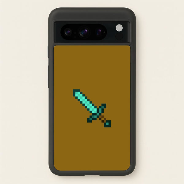 Diamond Sword - Mining  - Minecraft Phone Case for Google Pixel 8 Pro