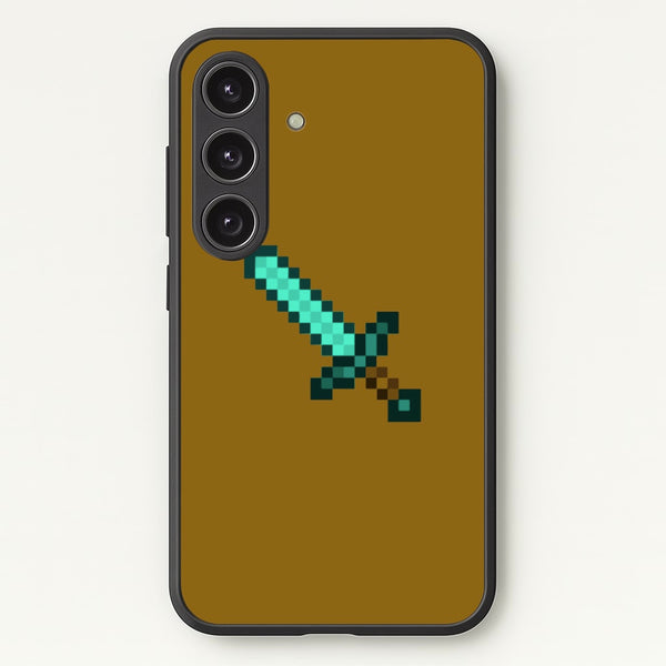 Diamond Sword - Mining  - Minecraft Phone Case for Galaxy S25 Plus