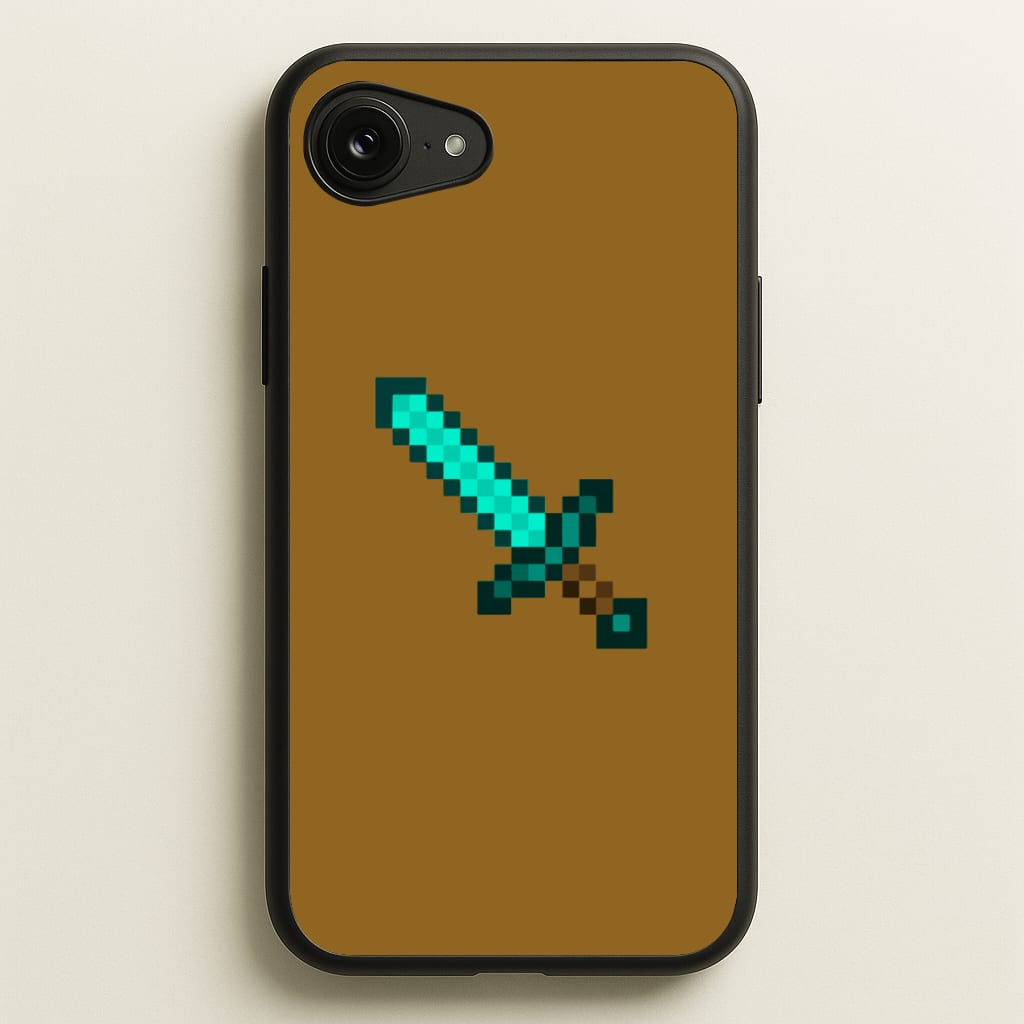 Diamond Sword - Mining  - Minecraft Phone Case for iPhone 16e