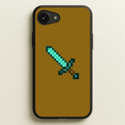 Diamond Sword - Mining  - Minecraft Phone Case for iPhone 16e
