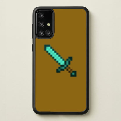 Diamond Sword - Mining  - Minecraft Phone Case for Galaxy A71