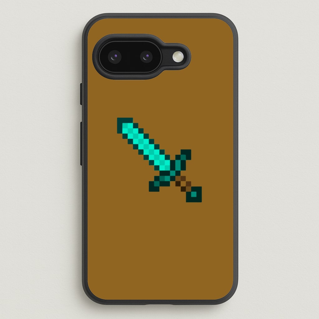Diamond Sword - Mining  - Minecraft Phone Case for Google Pixel 9a