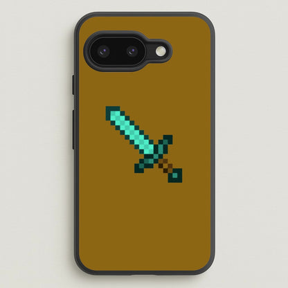 Diamond Sword - Mining  - Minecraft Phone Case for Google Pixel 9a