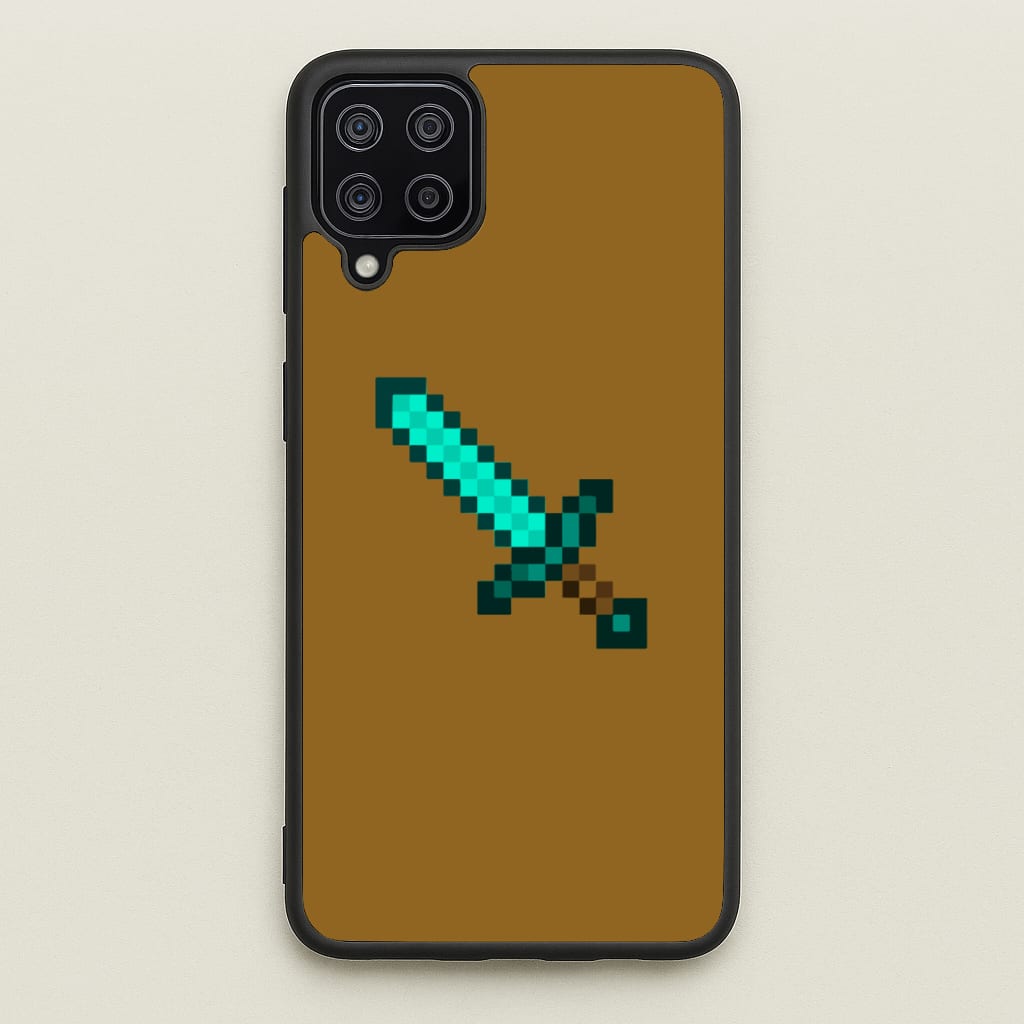 Diamond Sword - Mining  - Minecraft Phone Case for Galaxy A12