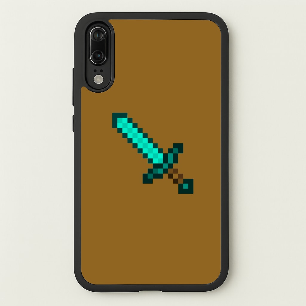 Diamond Sword - Mining  - Minecraft Phone Case for Huawei P20