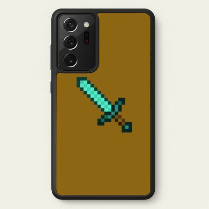 Diamond Sword - Mining  - Minecraft Phone Case for Galaxy Note 20 Ultra