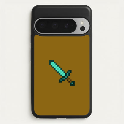 Diamond Sword - Mining  - Minecraft Phone Case for Google Pixel 9 Pro XL