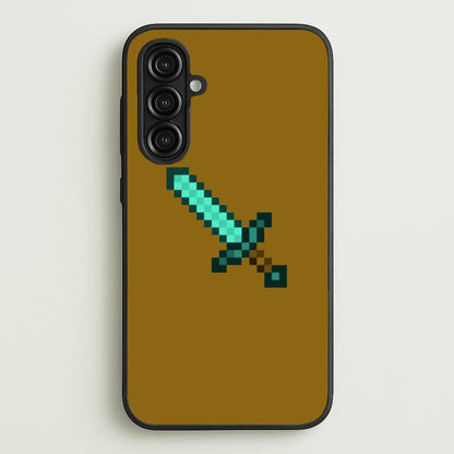 Diamond Sword - Mining  - Minecraft Phone Case for Galaxy A16