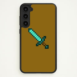 Diamond Sword - Mining  - Minecraft Phone Case for Galaxy S23