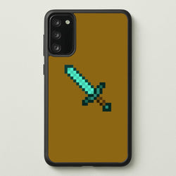 Diamond Sword - Mining  - Minecraft Phone Case for Galaxy S20