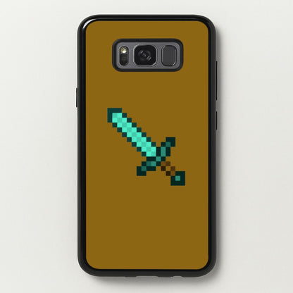 Diamond Sword - Mining  - Minecraft Phone Case for Galaxy S8 Plus