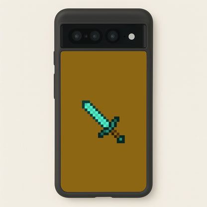 Diamond Sword - Mining  - Minecraft Phone Case for Google Pixel 7 Pro