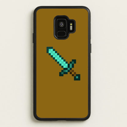 Diamond Sword - Mining  - Minecraft Phone Case for Galaxy S9