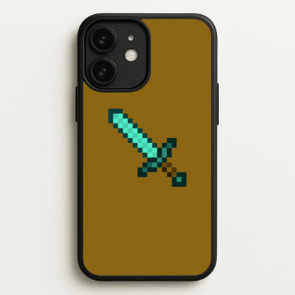 Diamond Sword - Mining  - Minecraft Phone Case for iPhone 11