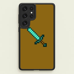 Diamond Sword - Mining  - Minecraft Phone Case for Galaxy S23 Ultra