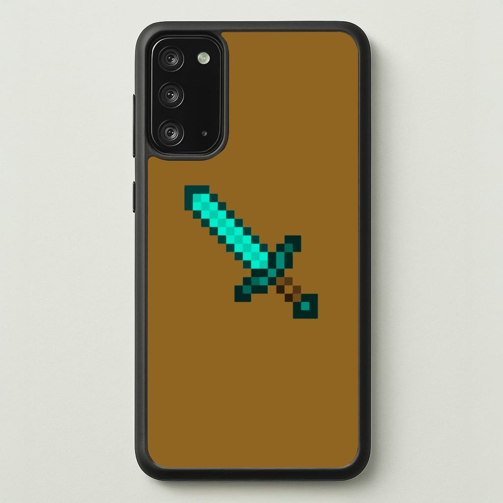 Diamond Sword - Mining  - Minecraft Phone Case for Galaxy Note 20