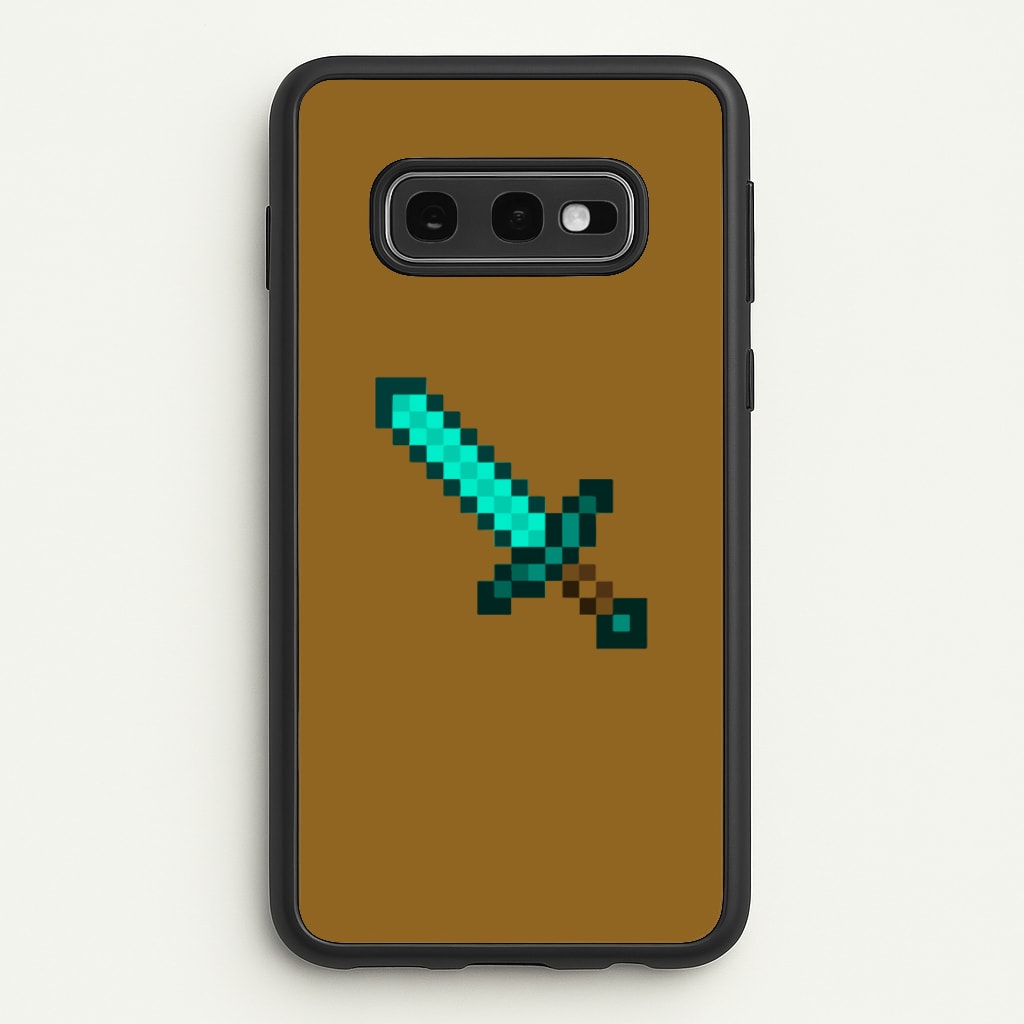 Diamond Sword - Mining  - Minecraft Phone Case for Galaxy S10e