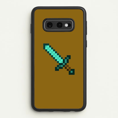 Diamond Sword - Mining  - Minecraft Phone Case for Galaxy S10e
