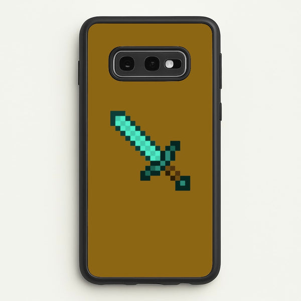 Diamond Sword - Mining  - Minecraft Phone Case for Galaxy S10e