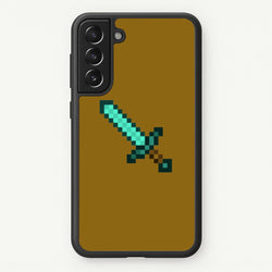Diamond Sword - Mining  - Minecraft Phone Case for Galaxy S22