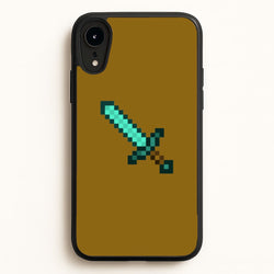 Diamond Sword - Mining  - Minecraft Phone Case for iPhone XR
