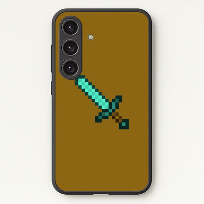 Diamond Sword - Mining  - Minecraft Phone Case for Galaxy S25