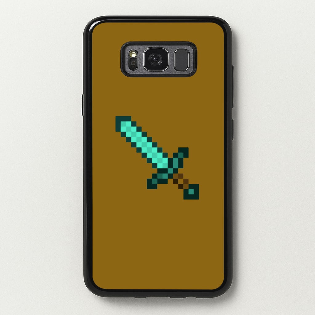 Diamond Sword - Mining  - Minecraft Phone Case for Galaxy S8