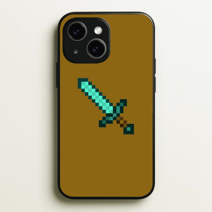 Diamond Sword - Mining  - Minecraft Phone Case for iPhone 14 Plus