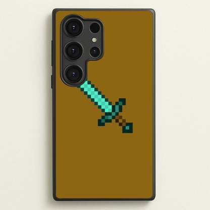 Diamond Sword - Mining  - Minecraft Phone Case for Galaxy S25 Ultra
