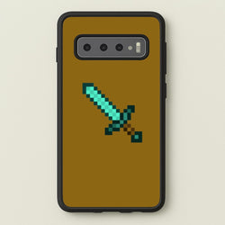 Diamond Sword - Mining  - Minecraft Phone Case for Galaxy S10 Plus
