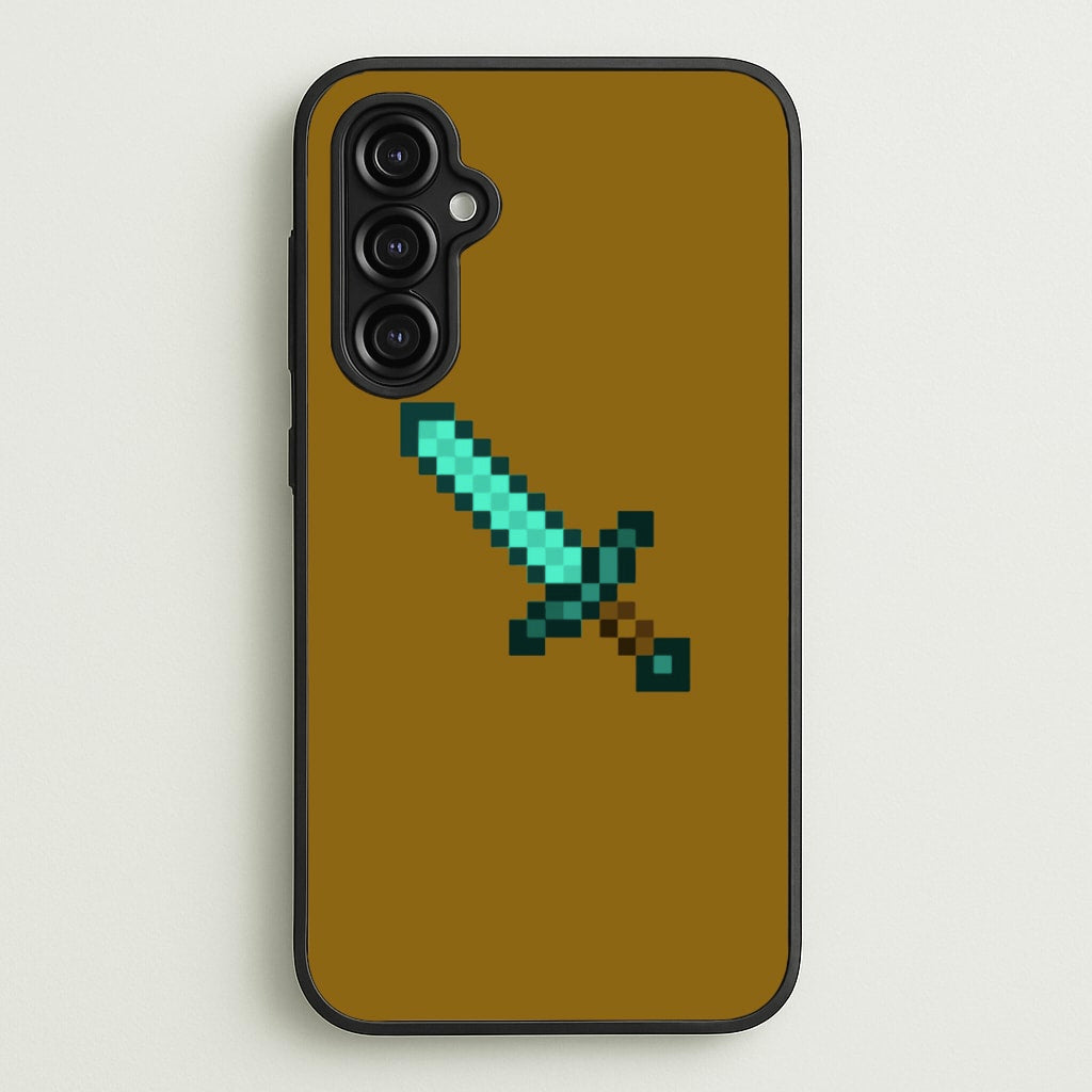 Diamond Sword - Mining  - Minecraft Phone Case for Galaxy A14