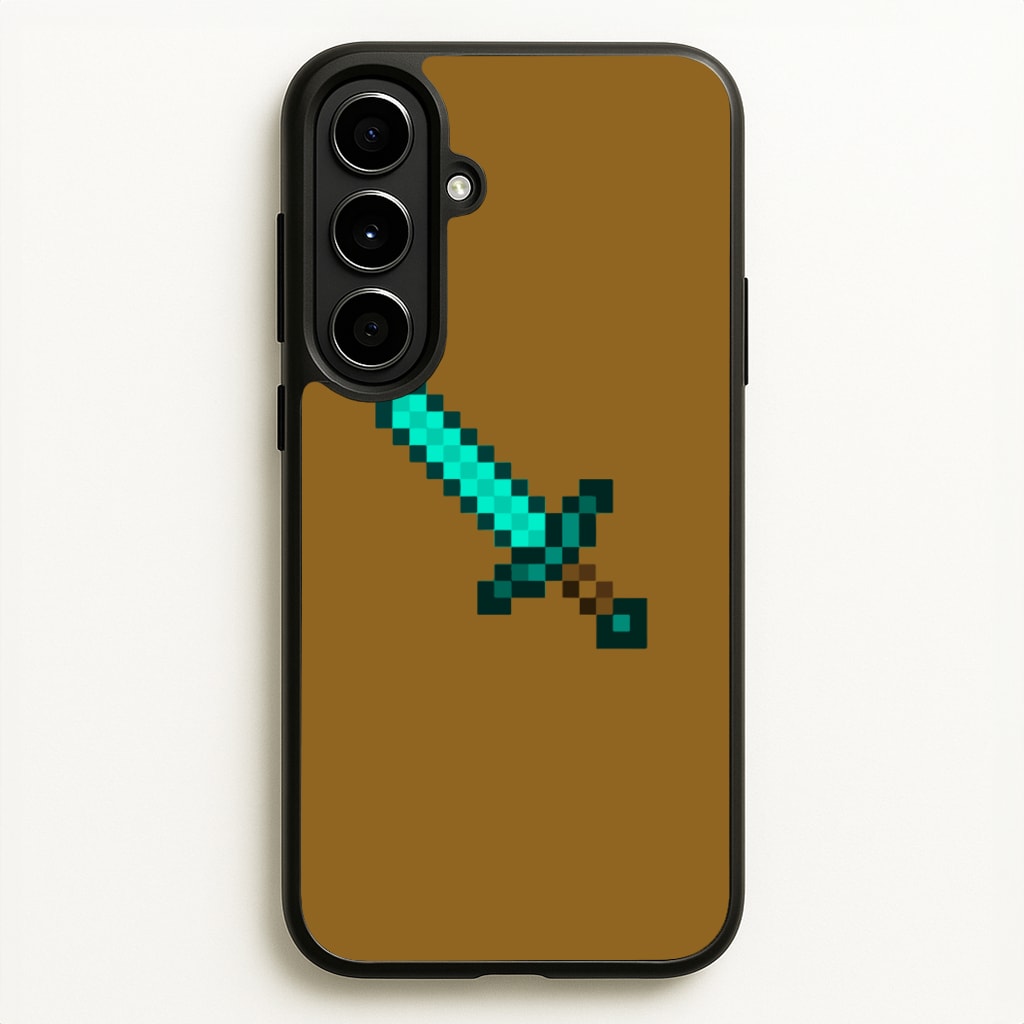 Diamond Sword - Mining  - Minecraft Phone Case for Galaxy A56