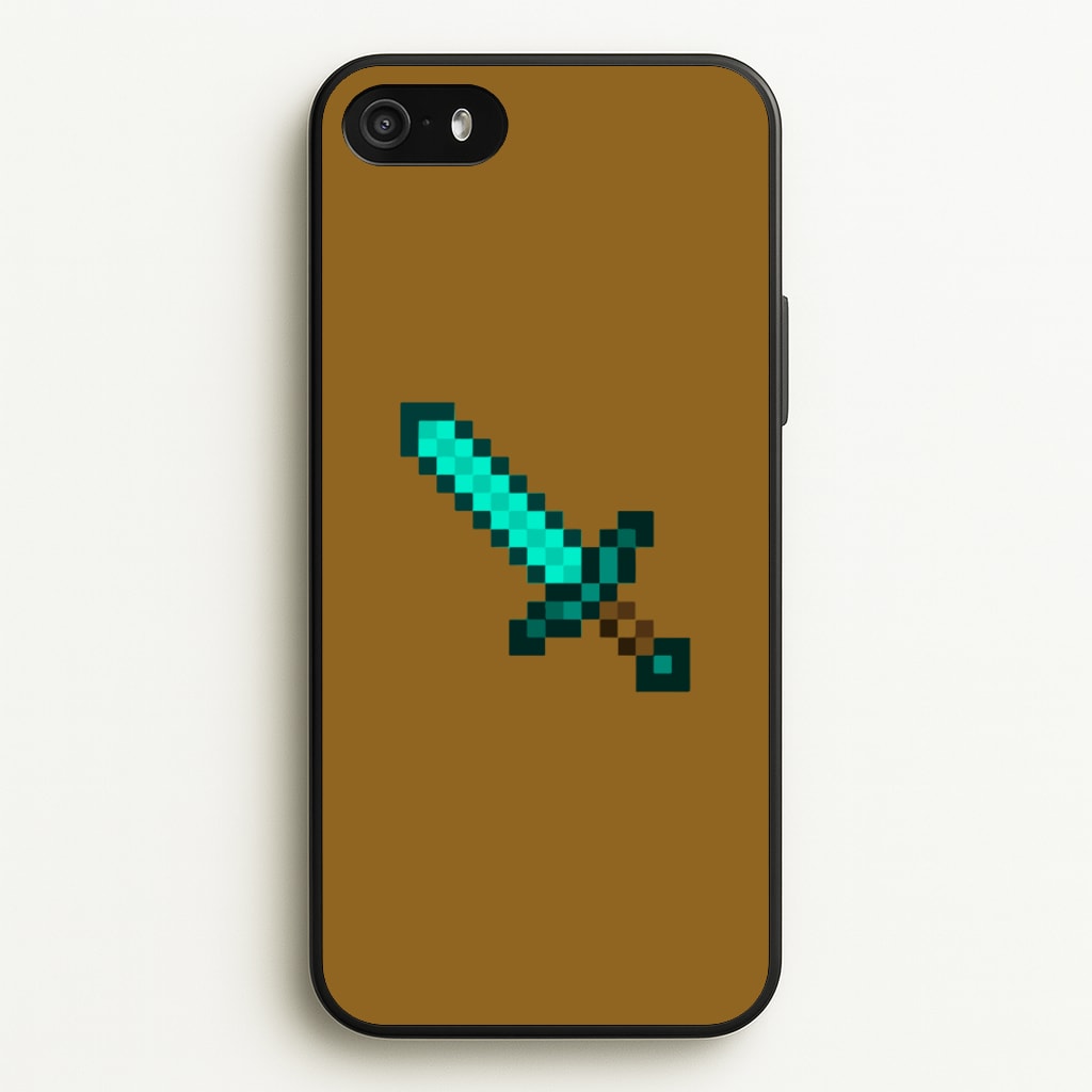 Diamond Sword - Mining  - Minecraft Phone Case for iPhone 5 / 5s / SE 2016