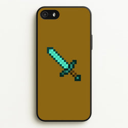 Diamond Sword - Mining  - Minecraft Phone Case for iPhone 5 / 5s / SE 2016