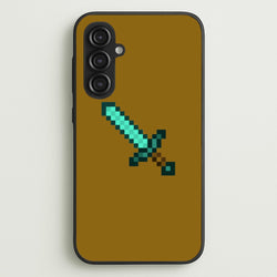 Diamond Sword - Mining  - Minecraft Phone Case for Galaxy S23FE