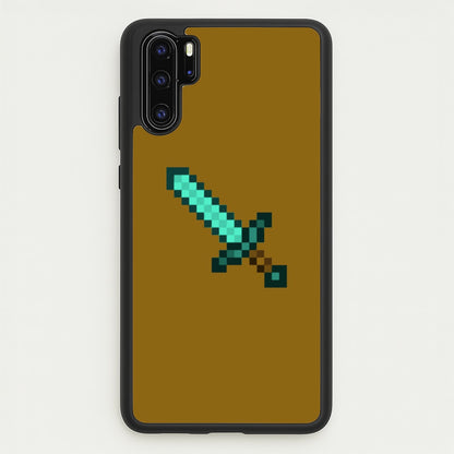 Diamond Sword - Mining  - Minecraft Phone Case for Huawei P30 Pro