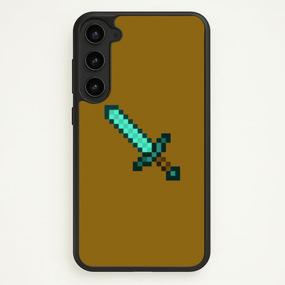 Diamond Sword - Mining  - Minecraft Phone Case for Galaxy S23 Plus