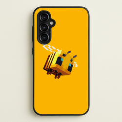 Mining Bee  - Minecraft Phone Case for Galaxy A54