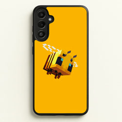 Mining Bee  - Minecraft Phone Case for Galaxy A34