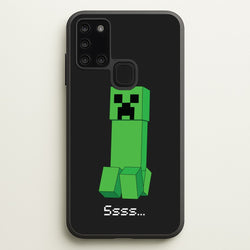 Creeper Standing  - Minecraft Phone Case for Galaxy A21s