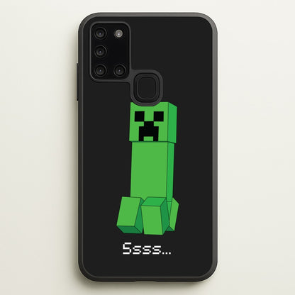 Creeper Standing  - Minecraft Phone Case for Galaxy A21s