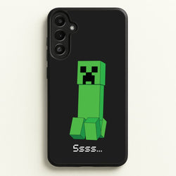Creeper Standing  - Minecraft Phone Case for Galaxy A34