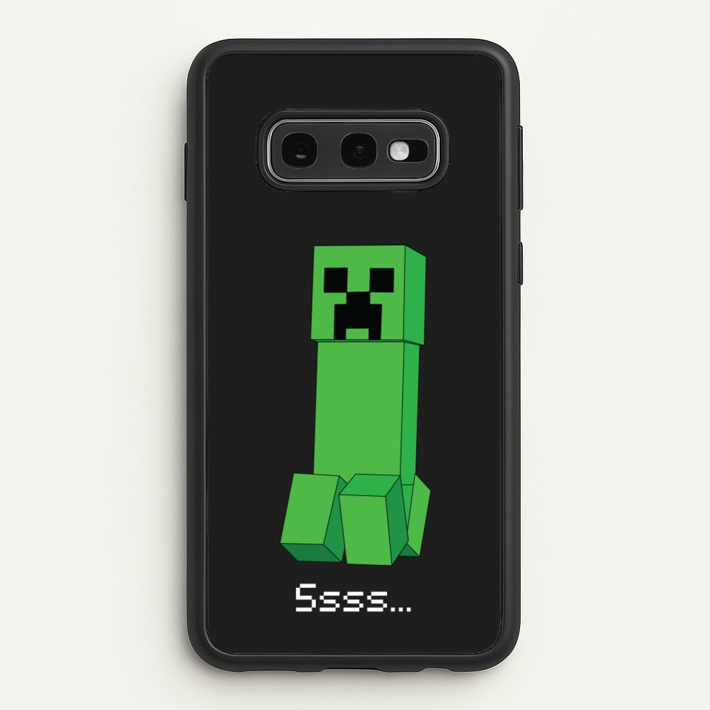 Creeper Standing  - Minecraft Phone Case for Galaxy S10e