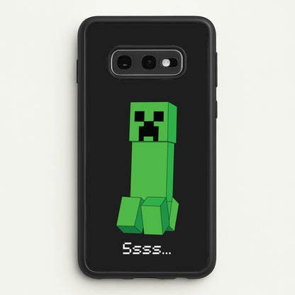 Creeper Standing  - Minecraft Phone Case for Galaxy S10e