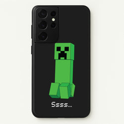 Creeper Standing  - Minecraft Phone Case for Galaxy S21 Ultra